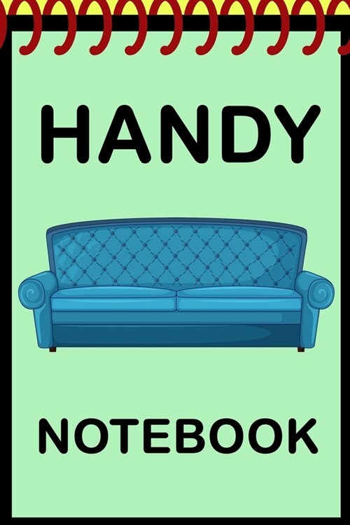 Handy Notebook: Kids Dandy little small pocket notebook for drawing and detective clues (Blue sofa) (Paperback)