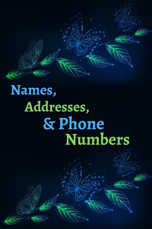 Names, Addresses, & Phone Numbers: Address Book With Alphabet Index ( Small Tabbed Address Book ). (Paperback)