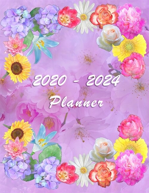 2020 - 2024 - Five Year Planner: Agenda for the next 5 Years - Monthly Schedule Organizer - Appointment, Notebook, Contact List, Important date, Month (Paperback)