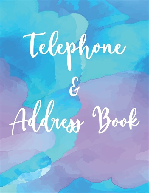 Telephone & Address Book: Large Print Phone Book & Addresses Book with Tabs (Paperback)