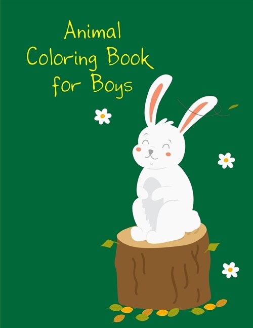 Animal Coloring Book for Boys: Christmas coloring Pages for Children ages 2-5 from funny image. (Paperback)