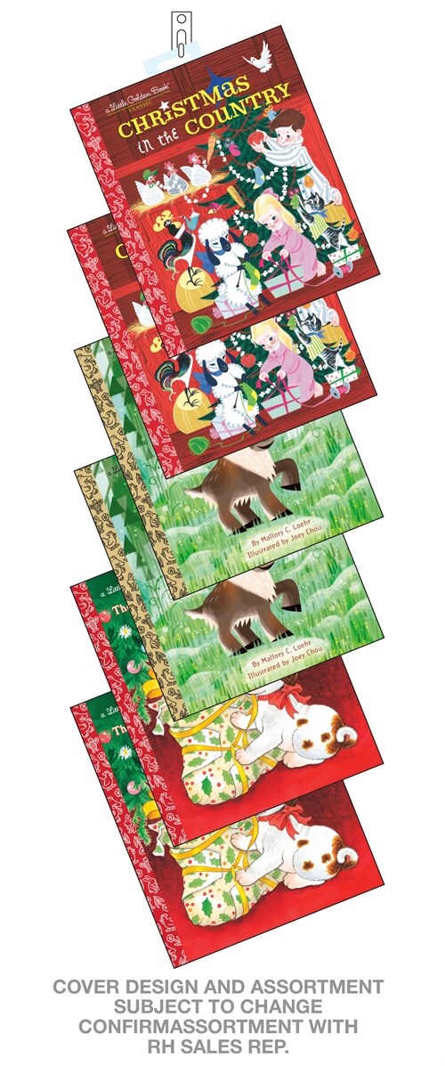 Little Golden Books Holiday 2020 6-Copy Clip-Strip (Trade-only Material)