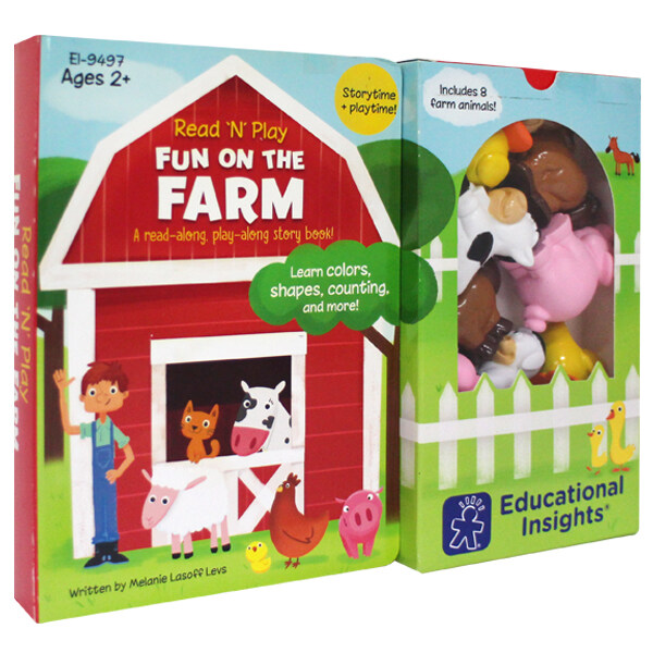 Read N Play Fun on the Farm (Boardbook, 동물피규어 8개 포함)