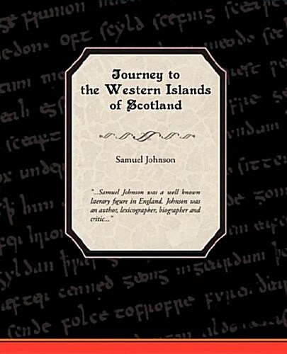Journey to the Western Islands of Scotland (Paperback)