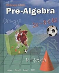 [중고] McDougal Littell Pre-Algebra: Student Edition 2008 (Hardcover)
