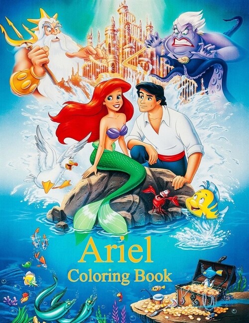 Ariel Coloring Book: Coloring Book for Kids and Adults with Fun, Easy, and Relaxing Coloring Pages (Coloring Books for Adults and Kids 2-4 (Paperback)