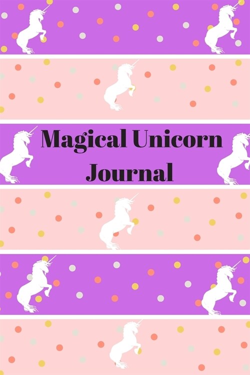 Magical Unicorn Journal: handwriting lined dashed midline letter writing sketchbook for kids grades K-4 (Paperback)