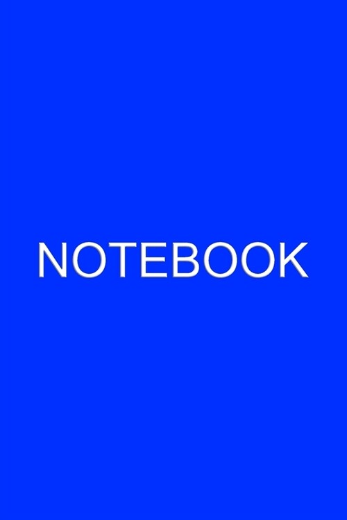 Notebook: Blue Color (College Ruled 120 Pages): for Writing, Journaling, Notekeeping at School, Home or Work (Paperback)