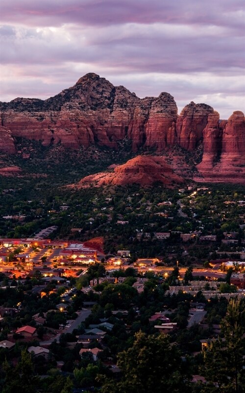 Notebook: desert colorful Arizona sunset landscape (Paperback)