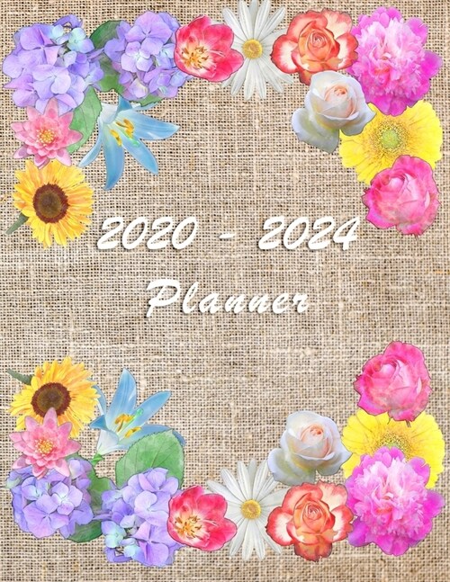 2020 - 2024 - Five Year Planner: Agenda for the next 5 Years - Monthly Schedule Organizer - Appointment, Notebook, Contact List, Important date, Month (Paperback)