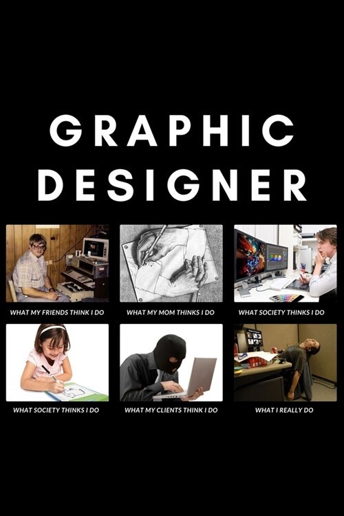 Graphic Designer: Funny Meme Artist, Illustrator Dot Grid Notebook Gift Idea - 120 Pages (6 x 9) Hilarious Gag Present (Paperback)
