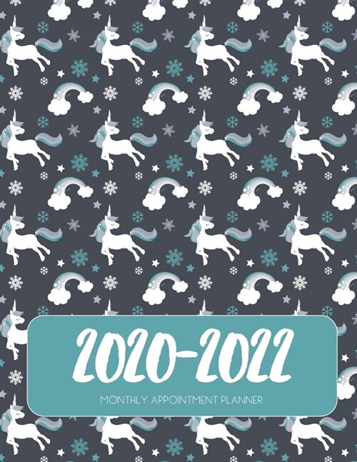 2020-2022 Three 3 Year Planner Mystical Unicorn Monthly Calendar Gratitude Agenda Schedule Organizer: 36 Months Calendar; Appointment Diary Journal Wi (Paperback)