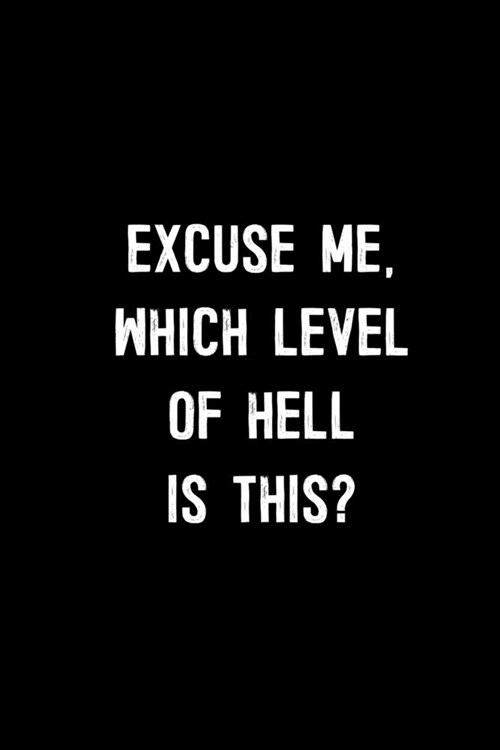 Excuse Me, Which Level Of Hell Is This?: : College Ruled Line Paper Notebook Journal Composition Notebook Exercise Book (110 Page, 6 x 9 inch) Soft Co (Paperback)