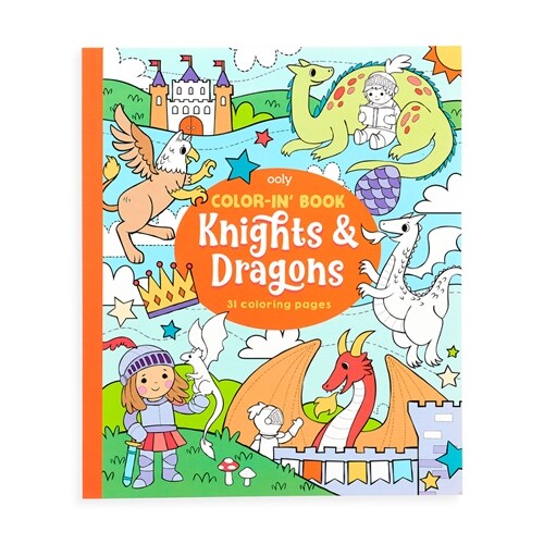 Color-In Book: Knights & Dragons (8 X 10) (Novelty)