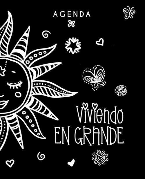 Agenda Viviendo en grande - Spanish Edition: Weekly blank planner book with 2020-2021 calendar pages & inspirational quote Living Greatly in Spanish (Paperback)