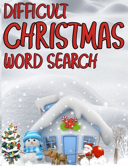 Difficult Christmas Word Search: Large Print Word Search Puzzles For Adults To Enjoy This Christmas Holiday (Paperback)