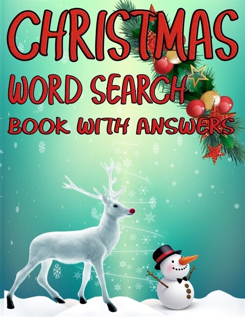 Christmas Word Search Book With Answers: Exercise Your Brain and Fill Your Heart With Christmas Spirit (Paperback)