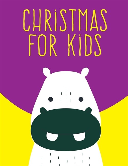 Christmas For Kids: Super Cute Kawaii Animals Coloring Pages (Paperback)