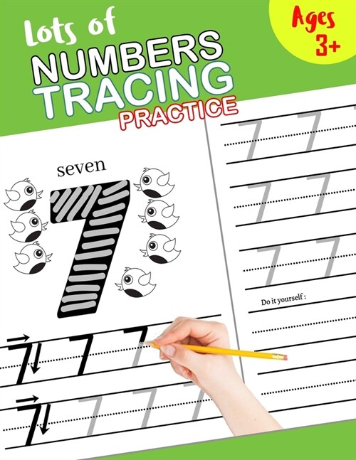 Lots of numbers tracing practice: Learn numbers 0 to 25, Trace Numbers Practice Workbook for Pre K, Kindergarten and Kids Ages 3-5 (Math Activity Book (Paperback)