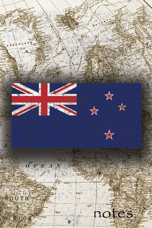 Notes: Beautiful Flag Of New Zealand Lined Journal Or Notebook, Great Gift For People Who Love To Travel, Perfect For Work Or (Paperback)