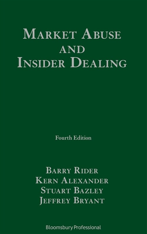 Market Abuse and Insider Dealing (Hardcover, 4 ed)