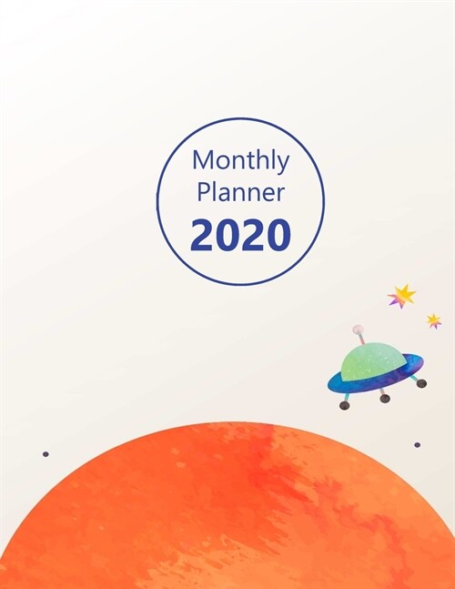 Monthly planner 2020: Large. Month on 2 pages. Incl. 2020 Calendar, Important dates section and Notes pages. 8.5 x 11.0 (Letter size). (Ki (Paperback)