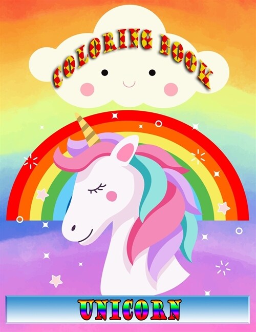 Unicorn coloring book: 50 unique design unicorn coloring book for kids-large size(8.5x11) (Paperback)