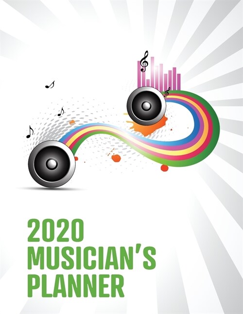 2020s Musicians Planner: Gig event calendar & appointment book for booking working musicians with eighties music art cover (Paperback)