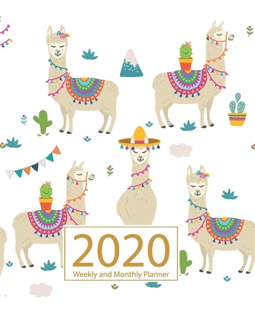 2020 Planner Weekly and Monthly: Jan 1, 2020 to Dec 31, 2020: Weekly & Monthly Planner + Calendar Views - Inspirational Quotes and Cactus Cover (2020 (Paperback)