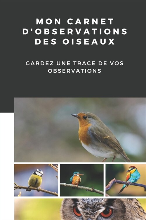 Mon carnet dobservations des oiseaux: Carnet dobservations des oiseaux (Paperback)