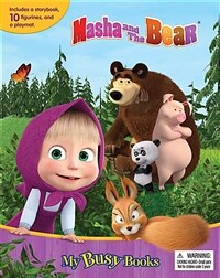 My Busy Books: Masha & the Bear 마샤와 곰 비지북 (Boardbook + 미니피규어 10개 + 놀이판)