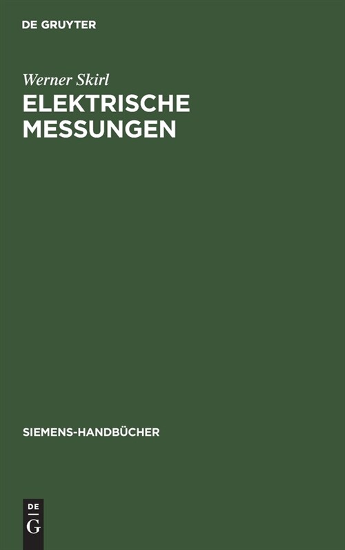 Elektrische Messungen (Hardcover, Reprint 2019)