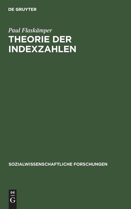 Theorie der Indexzahlen (Hardcover, Reprint 2020)