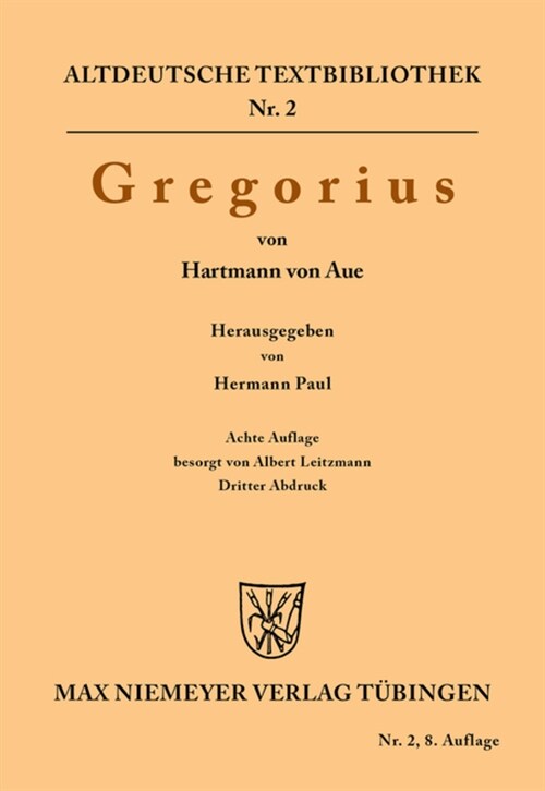 Gregorius (Paperback, 8, 8. Auflage)