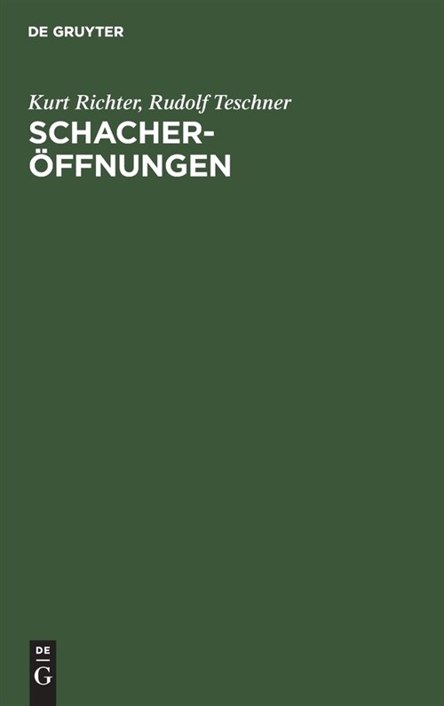 Schacher?fnungen: Der Kleine Bilguer (Hardcover, Reprint 2019)