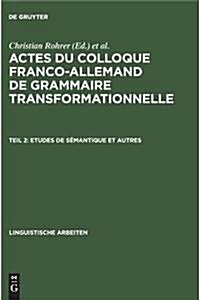 Etudes de S?antique Et Autres (Hardcover, Reprint 2014)