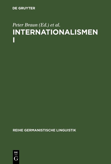 Internationalismen I (Hardcover, Reprint 2017)