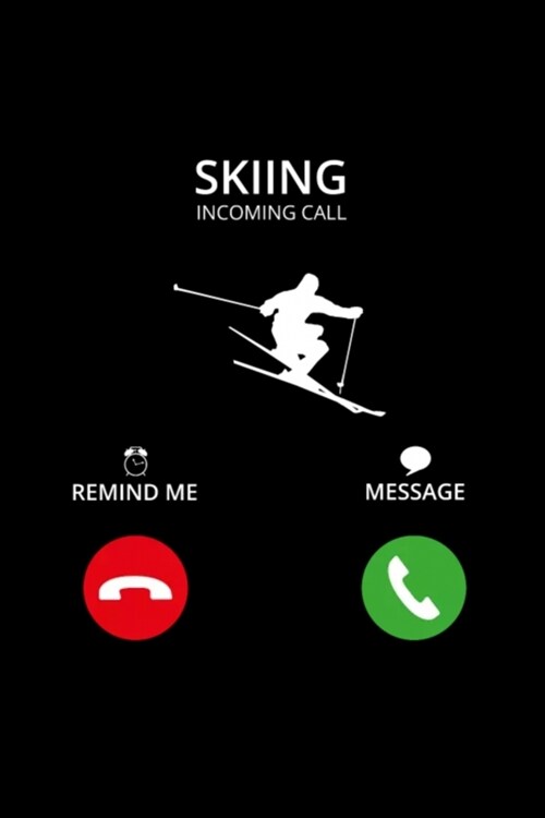 Call Mobile Anruf skiing Notebook: Blank Lined Notebook Journal for Work, School, Office - 6x9 110 page (Paperback)