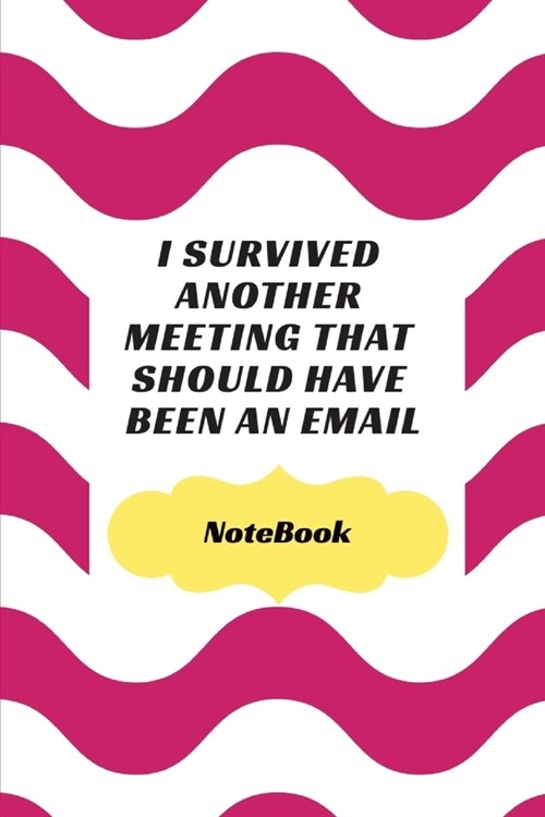 I Survived Another Meeting That Should Have Been An Email: Journal - Pink Diary, Planner, Gratitude, Writing, Travel, Goal, Bullet Notebook - 6x9 120 (Paperback)