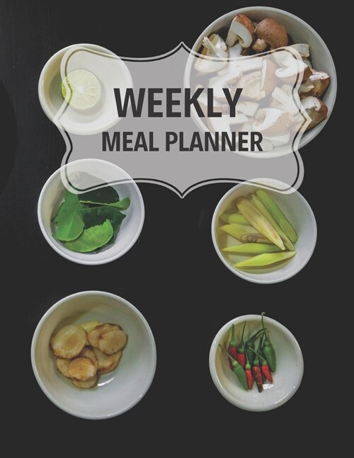 Weekly Meal Planner: 55 Week Meal Planner, Recipe, (112 Pages, Blank, 8.5 x 11) (Paperback)