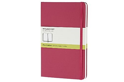 Moleskine Classic Notebook, Large, Plain, Magenta, Hard Cover (5 X 8.25) (Other)