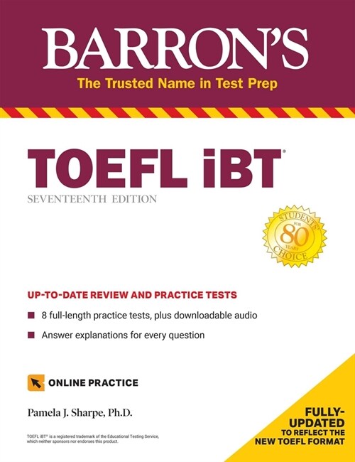 TOEFL IBT: With 8 Online Practice Tests (Paperback, 17)