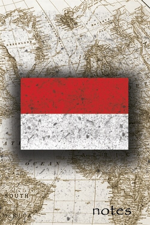 Notes: Beautiful Flag Of Indonesia Lined Journal Or Notebook, Great Gift For People Who Love To Travel, Perfect For Work Or S (Paperback)