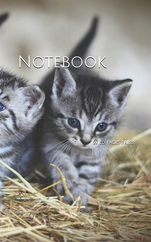 Notebook: cat young animal kittens mackerel domestic (Paperback)