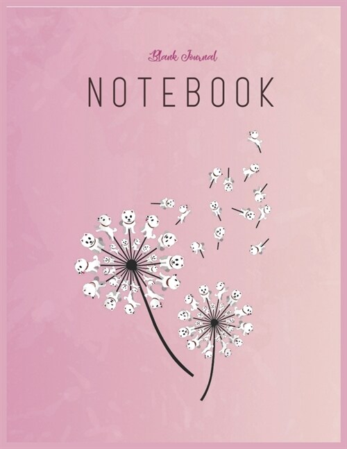 Blank Journal Notebook: Westie Flower Dandelion Westie Dog Flower Westie Floral Fantasy Notebook Journal Blank Composition Notebook for Girls (Paperback)