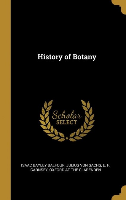 History of Botany (Hardcover)