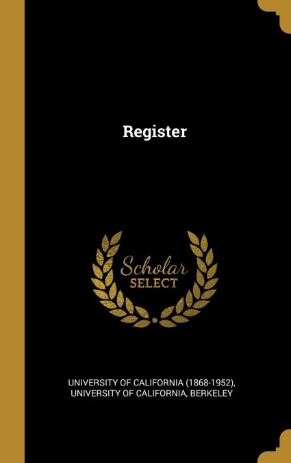 Register (Hardcover)