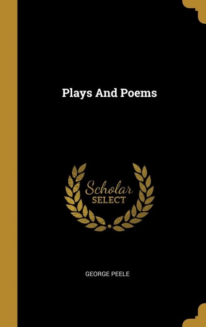 Plays And Poems (Hardcover)