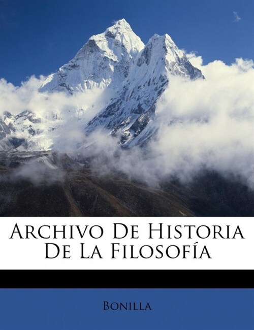 Archivo De Historia De La Filosof? (Paperback)