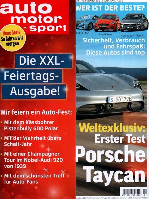 Auto Motor + Sport (격주간 독일판): 2019년 12월 19일